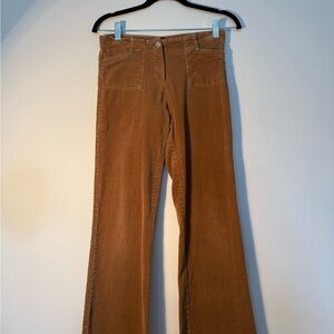 Women's Tan Corduroy Bootcut Jeans